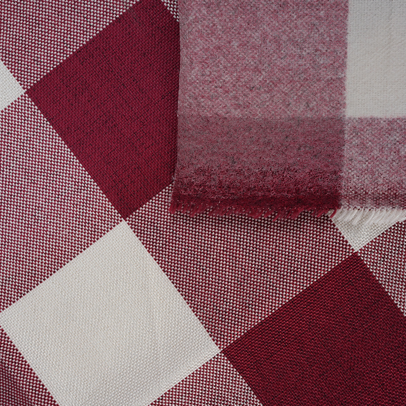 10*10 Plaid Polyester Linen Fabric