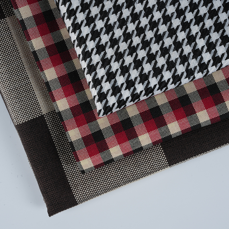 10*10 Plaid Polyester Linen Fabric